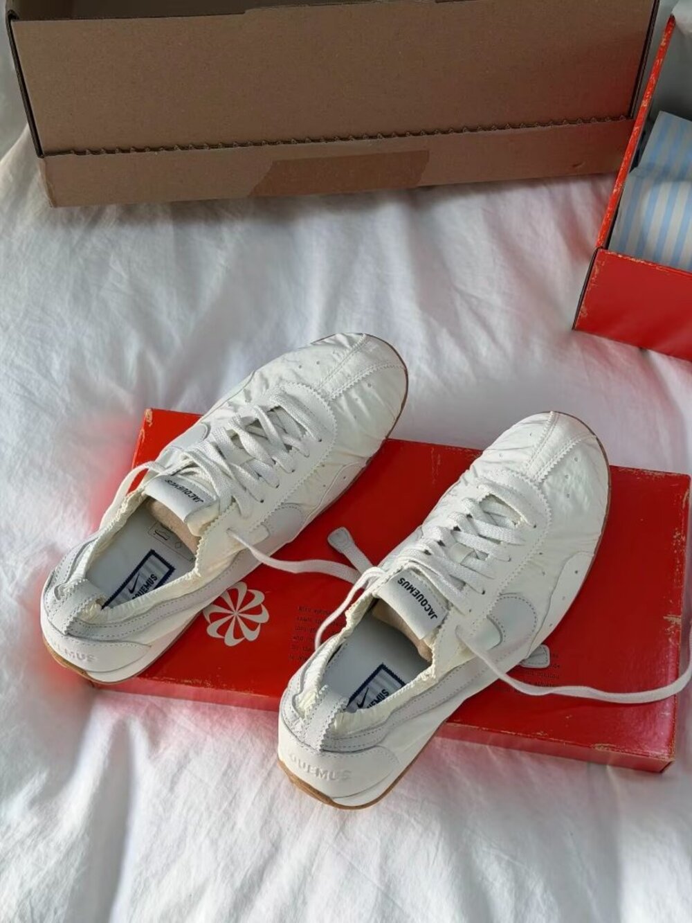 Nike Jacquemus Moon Shoe SP Soft Pearl Sail Gum Sole Women’s Size 7.5 EU 38.5 - Picture 4 of 7